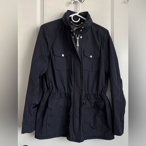 Vince Camuto Cinch Waist Utility Anorak Jacket with Hidden Hood • Women’s Medium